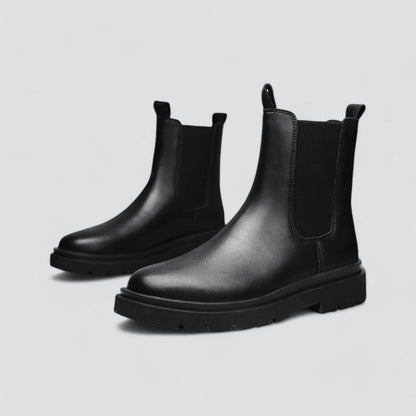 Men's Leather Chelsea Boots | Stretch Fit