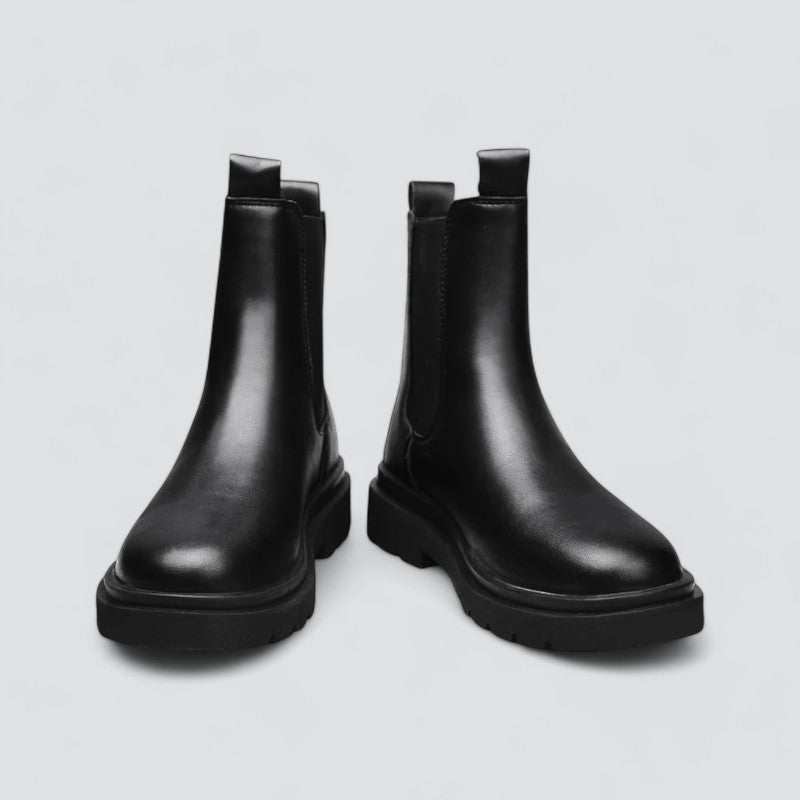 Men's Leather Chelsea Boots | Stretch Fit